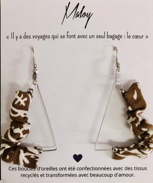 Boucles d’oreilles upcycles