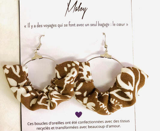 Boucles d’oreilles upcycles