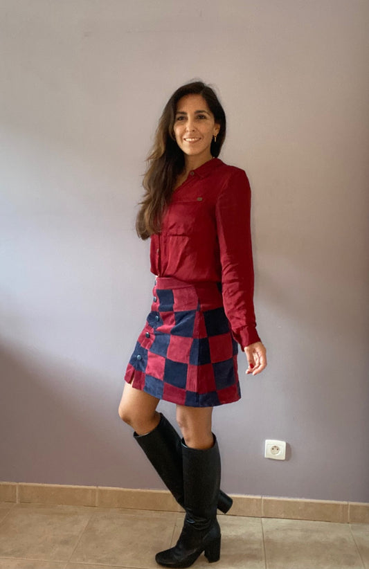 Jupe Patchwork Bicolore
